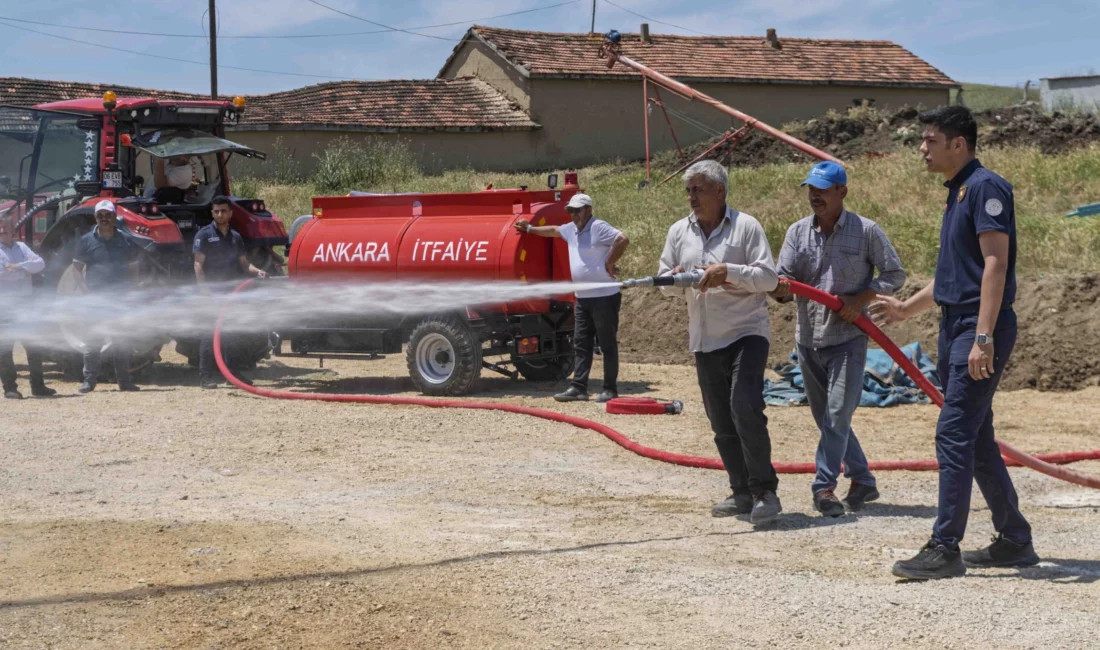 Ankara Büyükşehir Belediyesi, kırsal mahallelerde meydana gelebilecek yangınlarda can ve