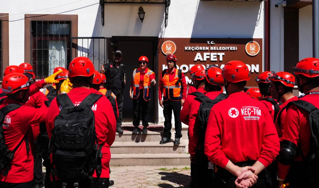 Ankara Keçiören Belediyesi Afet İşleri ve Risk Yönetimi Müdürlüğü bünyesinde faaliyet
