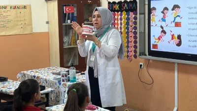 Gercüş Kayapınar İlkokulu'nda, Kaymakamlık destekli “Sağlıklı Çocuk, Sağlıklı Gelecek” programı