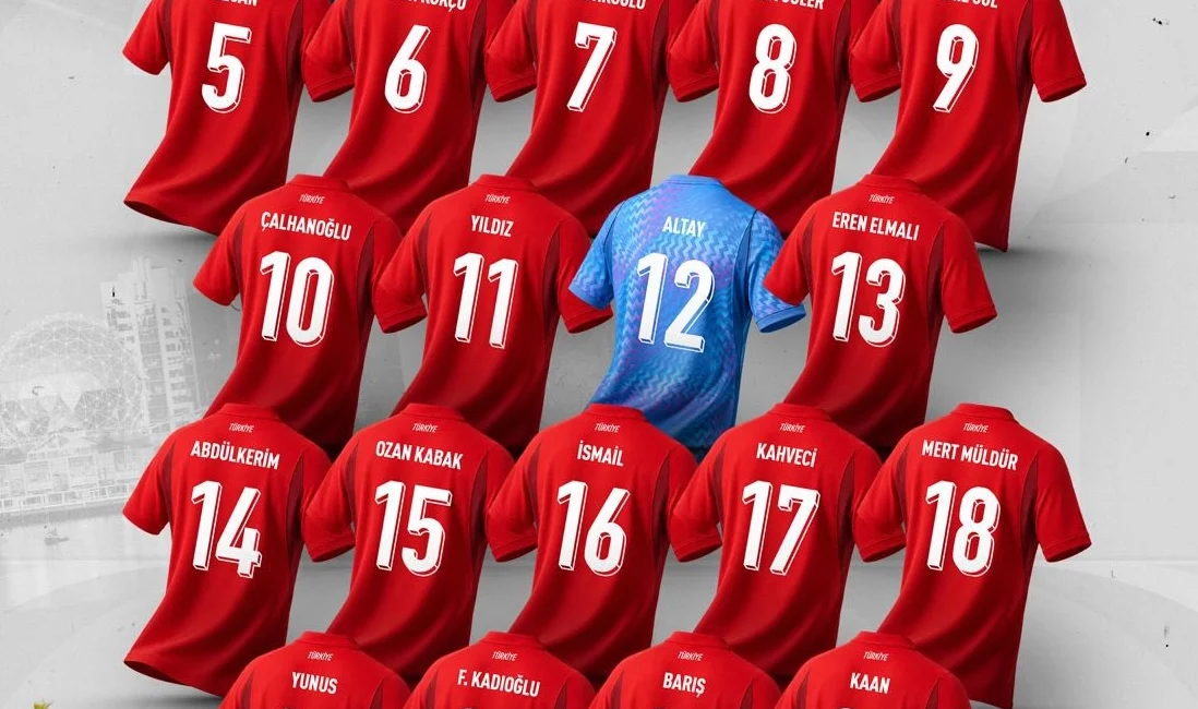 A Milli Futbol Takımı'nda Dünya Kupası'nda mücadele edecek futbolcuların forma
