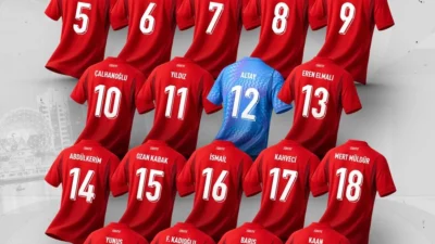 A Milli Futbol Takımı'nda Dünya Kupası'nda mücadele edecek futbolcuların forma