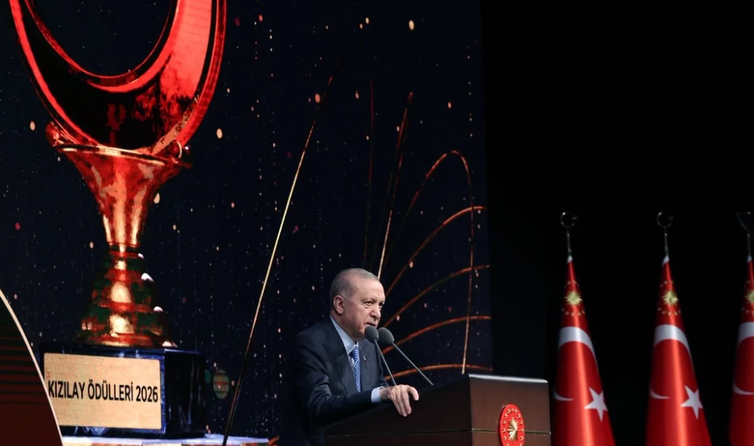 Cumhurbaşkanı Erdoğan, Türk Kızılay’ın 158. kuruluş yıldönümünde düzenlenen ödül töreninde,