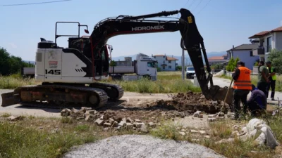 MUSKİ Genel Müdürlüğü, Yatağan ilçesi Yeni Mahalle’de kanalizasyon hattı yapım