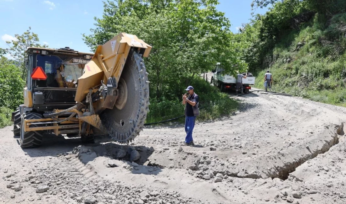 Ordu Büyükşehir Belediyesi, il genelinde sürdürdüğü altyapı yatırımlarına bir yenisini