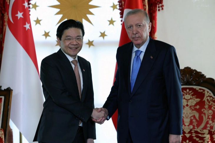 Cumhurbaşkanı Recep Tayyip Erdoğan, Türkiye'yi ziyaret eden Singapur Başbakanı Lawrence