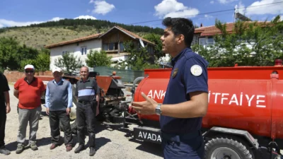 Ankara Büyükşehir Belediyesi, kırsal mahallelerde yangınlara ilk müdahaleyi güçlendirmek amacıyla