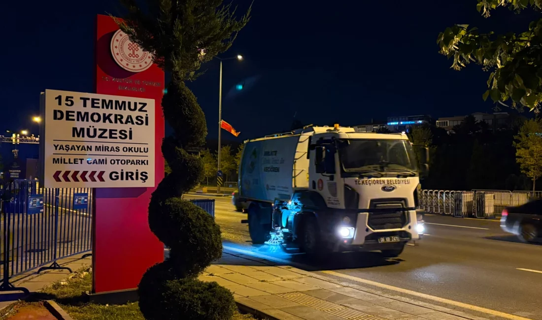 Keçiören Belediyesi, Ankara’da düzenlenecek NATO Zirvesi öncesinde ilçe genelinde temizlik