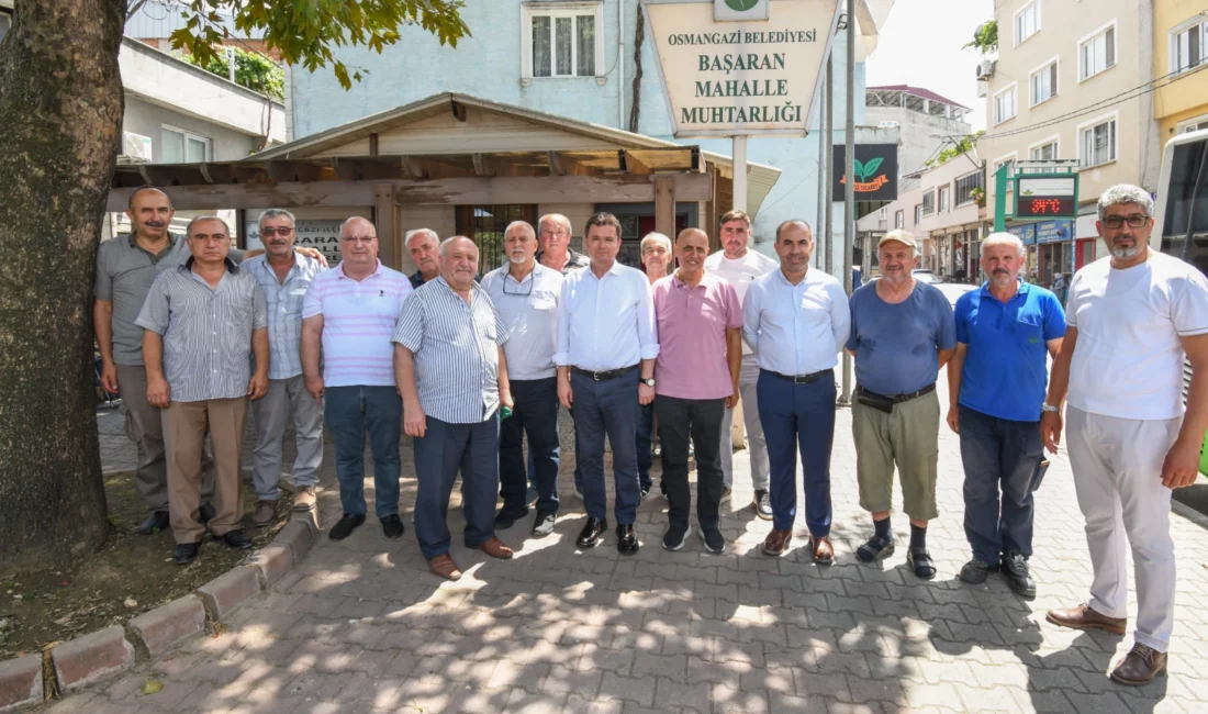 Osmangazi Belediye Başkanı Erkan Aydın, Başaran Mahallesi ziyaretinde vatandaşların talep