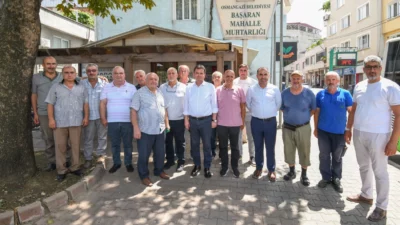 Osmangazi Belediye Başkanı Erkan Aydın, Başaran Mahallesi ziyaretinde vatandaşların talep
