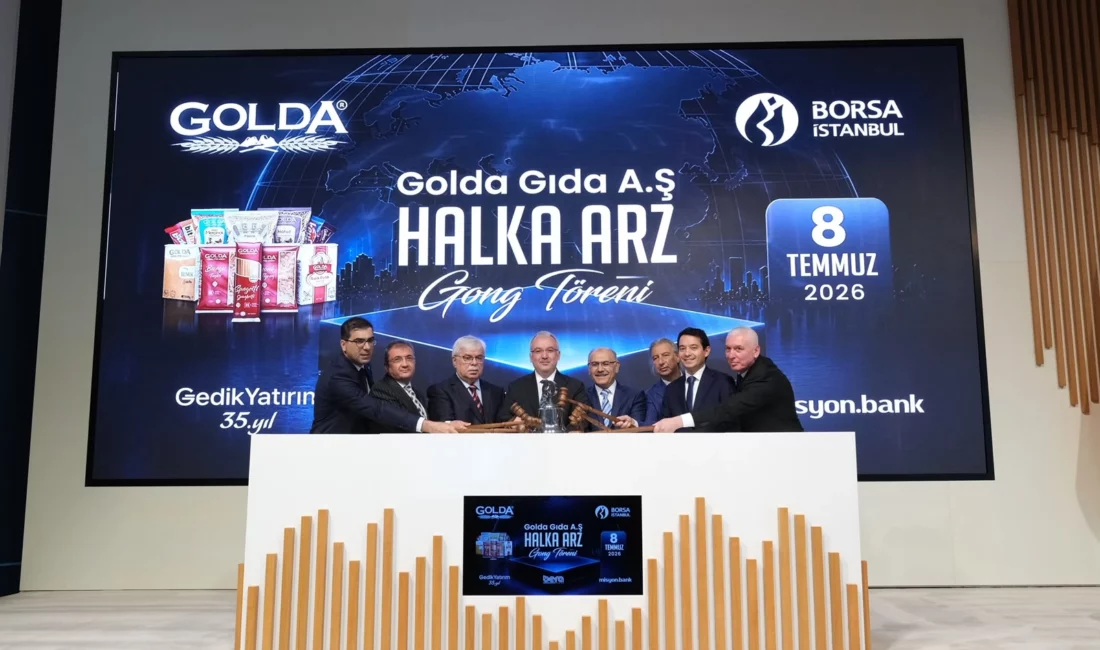 Halka arz sürecini başarıyla tamamlayan Golda Gıda’nın gong töreni bugün