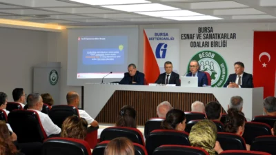 Bursa Esnaf ve Sanatkârlar Odaları Birliği’nin ev sahipliğinde düzenlenen toplantıda,