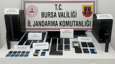 Bursa İl Jandarma Komutanlığı Siber Suçlarla Mücadele ekipleri tarafından düzenlenen