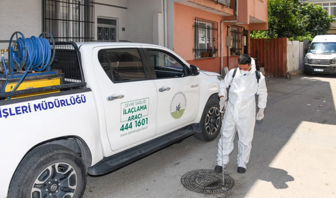 Bursa Osmangazi Belediyesi, yaz aylarında artış gösteren haşere ile mücadele