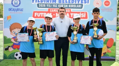 Yıldırım Belediyesi’nin katkılarıyla düzenlenen 'Yaz Kur’an Kursları Camiler Arası Futbol