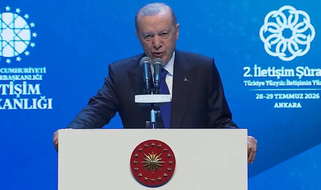 Cumhurbaşkanı Recep Tayyip Erdoğan, Ankara'da düzenlenen 2. İletişim Şûrası'nın açılışında