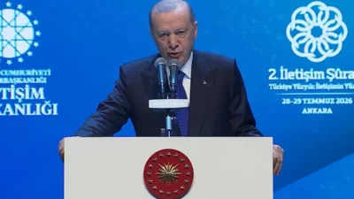 Cumhurbaşkanı Recep Tayyip Erdoğan, Ankara'da düzenlenen 2. İletişim Şûrası'nın açılışında