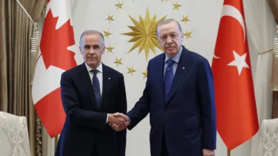 Cumhurbaşkanı Recep Tayyip Erdoğan, Kanada Başbakanı Mark Carney ile Cumhurbaşkanlığı
