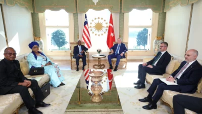Cumhurbaşkanı Recep Tayyip Erdoğan, Liberya Cumhurbaşkanı Joseph Nyumah Boakai ile