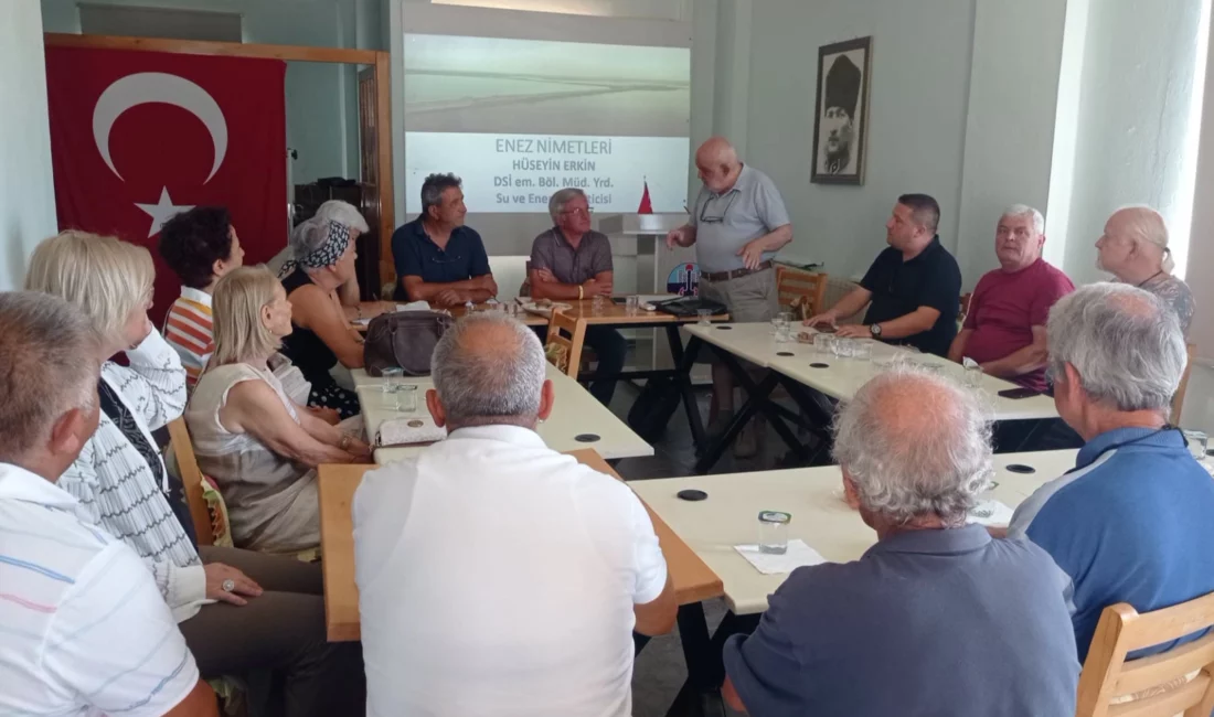 Enez Kartopu Derneği’nin düzenlediği söyleşide konuşan emekli DSİ Edirne Bölge