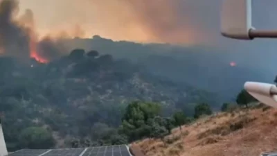İspanya’da 3 gündür devam eden orman yangını, Madrid, Teruel, Avila,