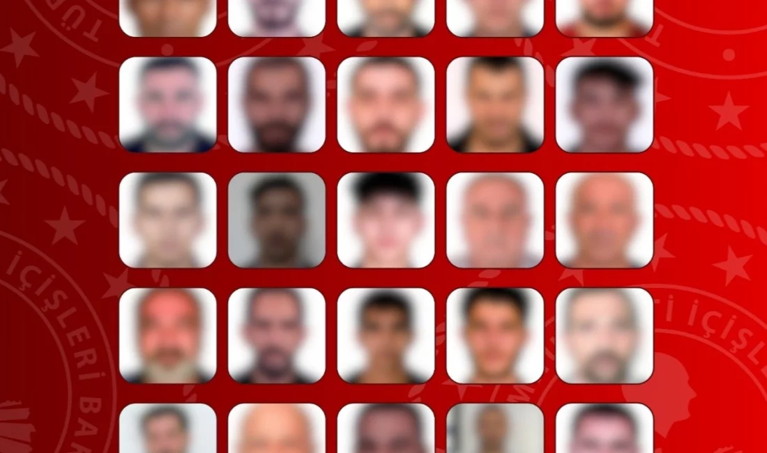 İçişleri Bakanlığı, kırmızı bültenle uluslararası seviyede aranan 27, ulusal seviyede