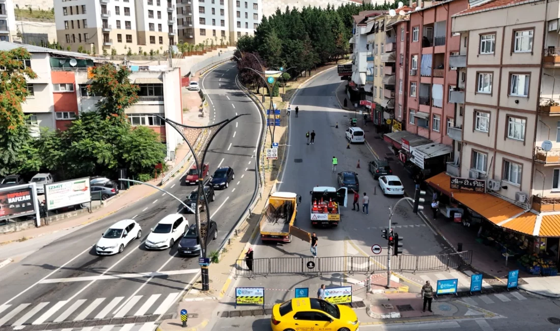 Kocaeli Büyükşehir Belediyesi, İzmit’in önemli ulaşım akslarından biri olan Gazanfer