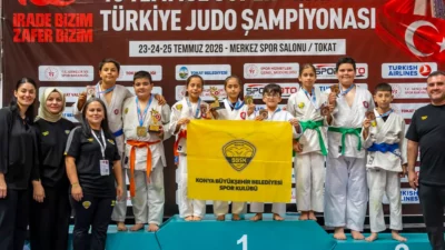 Konya Büyükşehir Belediyespor’un geleceği minik judocular, Tokat’ta gerçekleştirilen 15 Temmuz