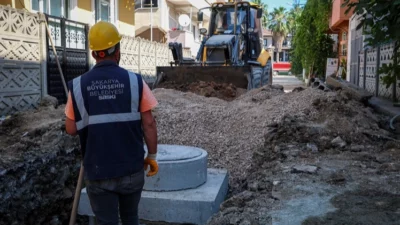 SASKİ, İstiklal Mahallesi’nde 3 bin 500 metrelik yeni yağmur suyu
