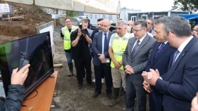 Trabzon'da sokak hayvanları için yapımına başlanılan doğal yaşam alanı inşa