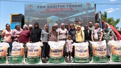 Denizli Büyükşehir Belediyesi, başlattığı yem desteği projesi ile toplam 19