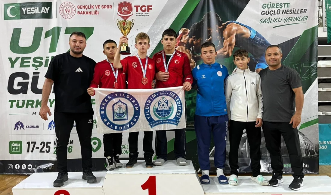 Yıldırım Belediyespor, Sivas’ta düzenlenen U17 Yıldızlar Güreş Şampiyonası'nı 3 madalya