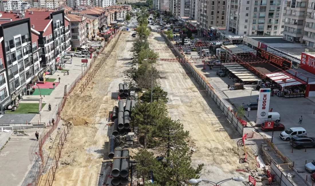 Ankara Büyükşehir Belediyesi’nin Dikimevi-Natoyolu Raylı Sistem Uzatma Hattı Projesi’nde çalışmalar