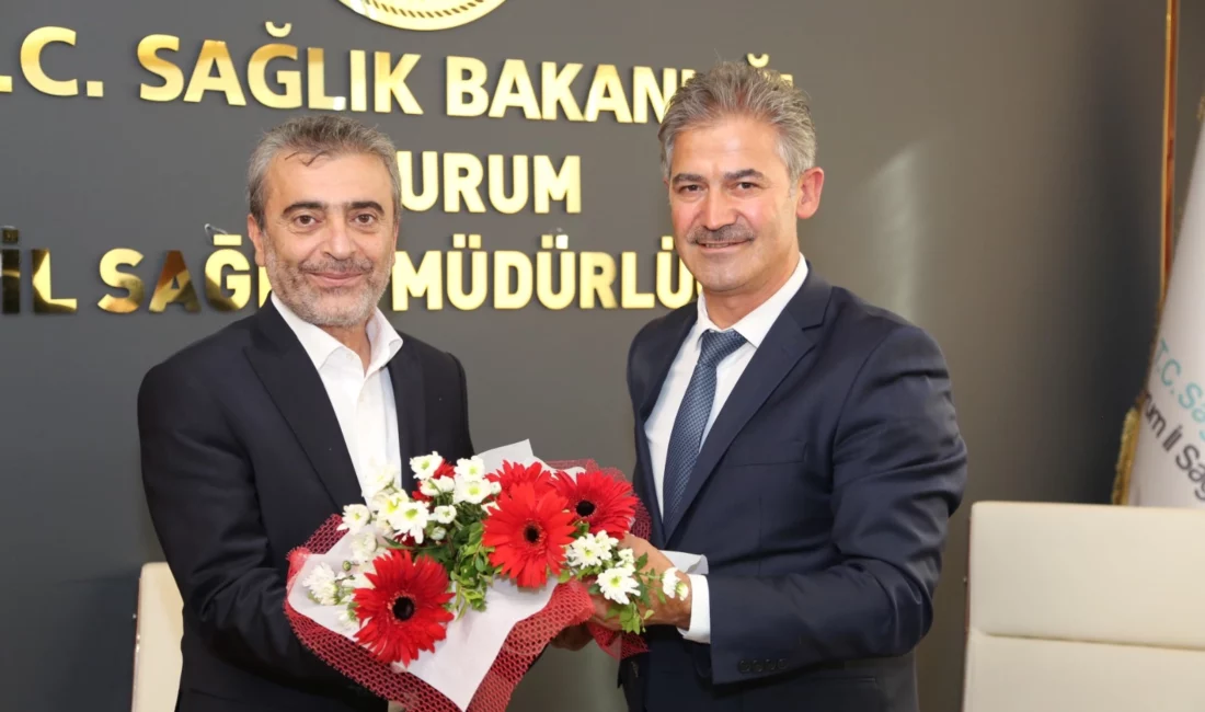 Erzurum İl Sağlık Müdürlüğü’nde görev değişimi dolayısıyla devir teslim töreni