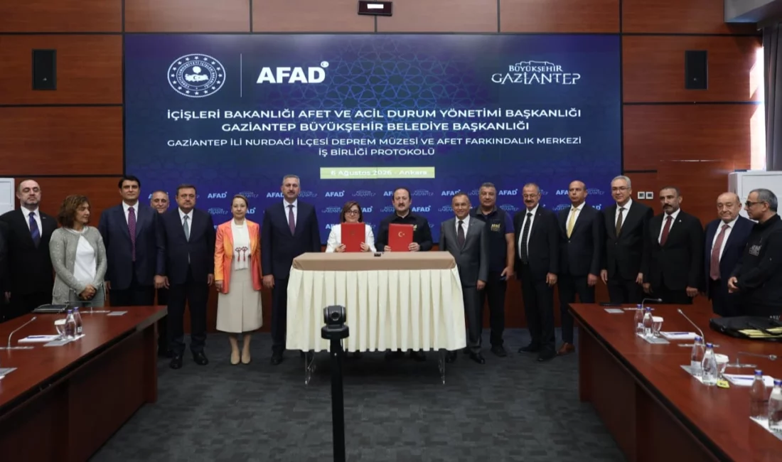 Gaziantep Büyükşehir Belediyesi ve İçişleri Bakanlığı Afet ve Acil Durum
