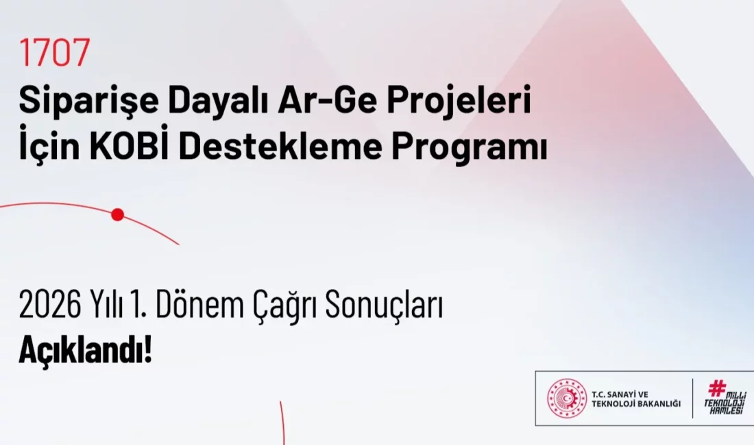TÜBİTAK, KOBİ’lerin müşteri ihtiyaçlarına yönelik Ar-Ge projelerini destekleyen 1707 Siparişe