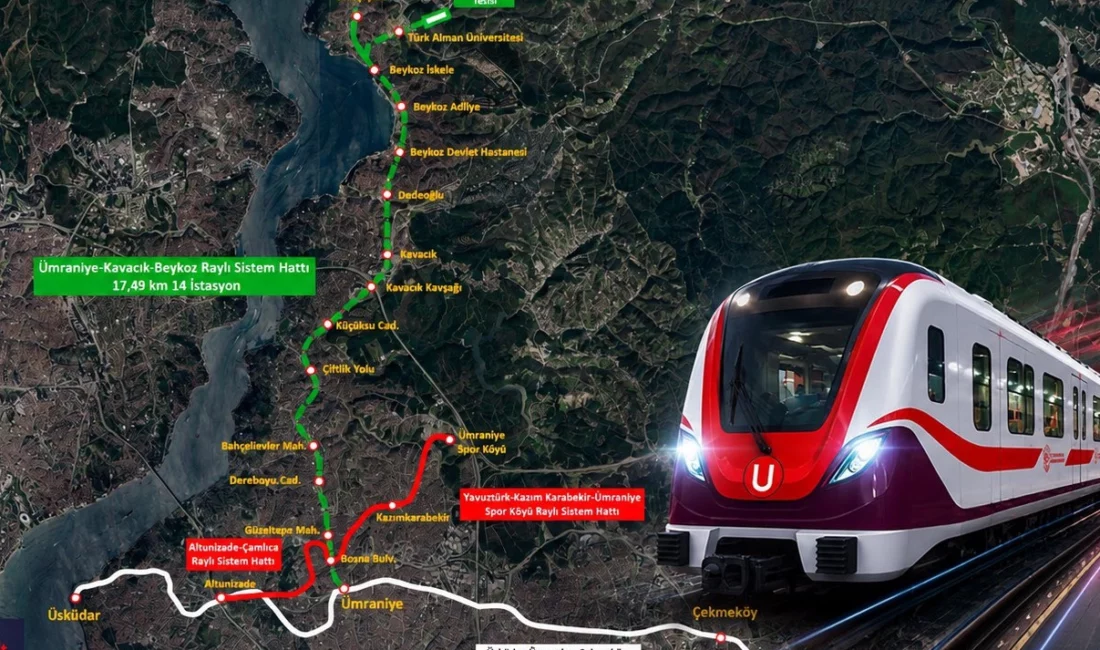 Ulaştırma ve Altyapı Bakanı Abdulkadir Uraloğlu, Ümraniye-Kavacık-Beykoz Raylı Sistem Hattı’nın