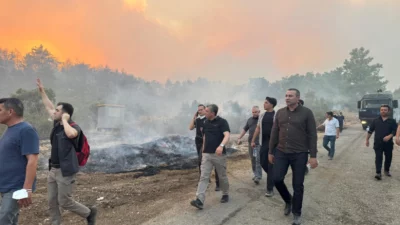 Antalya’da Aksu, Kumluca ve Serik’te çıkan orman yangınlarına yönelik müdahale