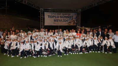 İzmit Belediyesinin toplu sünnet programı kapsamında sünnet ettirilen 102 çocuk
