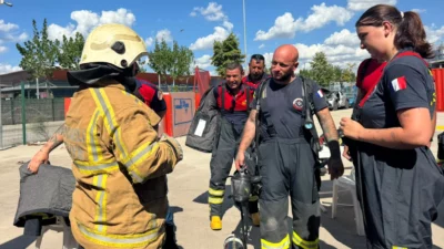 Kocaeli Büyükşehir Belediyesi İtfaiyesi, Fransız gönüllü itfaiyecilere yönelik düzenlenen program