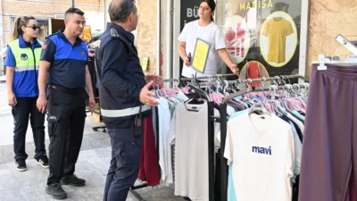 Manisa Büyükşehir Belediyesi Zabıta Dairesi Başkanlığı ekipleri ile Manisa İl