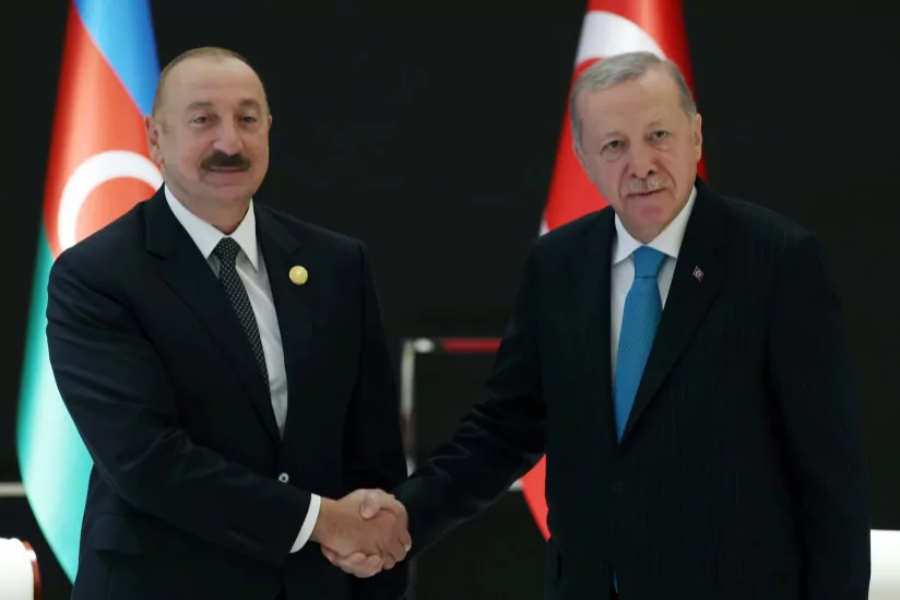 Cumhurbaşkanı Recep Tayyip Erdoğan, Azerbaycan Cumhurbaşkanı İlham Aliyev ile yaptığı