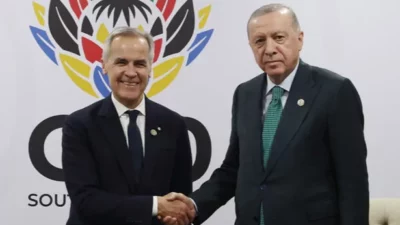 Kanada Başbakanı Mark Carney, Cumhurbaşkanı Recep Tayyip Erdoğan’ın daveti üzerine