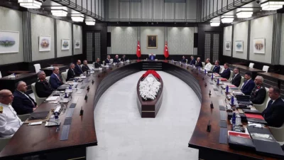 Millî Güvenlik Kurulu (MGK), Cumhurbaşkanı Recep Tayyip Erdoğan başkanlığında Cumhurbaşkanlığı